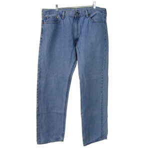 Levi 505 Blue Straight Leg Denim Jeans Mens 40x30 Cotton Indie Western Outdoor
